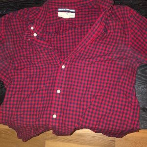 Blue and Red Old Navy Buttondown shirt in Large
